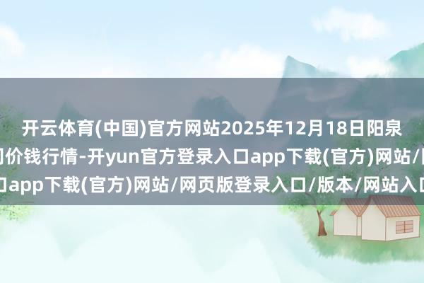 开云体育(中国)官方网站2025年12月18日阳泉农居品批发市集有限公司价钱行情-开yun官方登录入口app下载(官方)网站/网页版登录入口/版本/网站入口